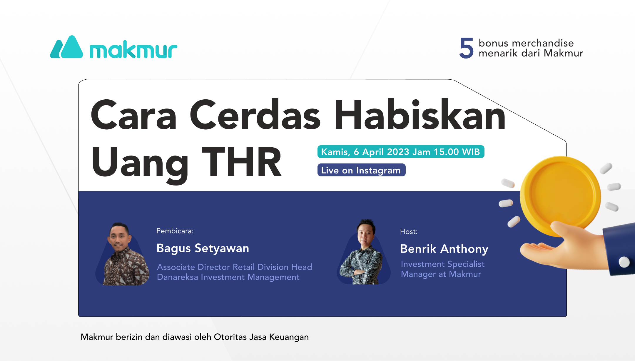 [Instagram Live Makmur] Cara Cerdas Habiskan Uang THR