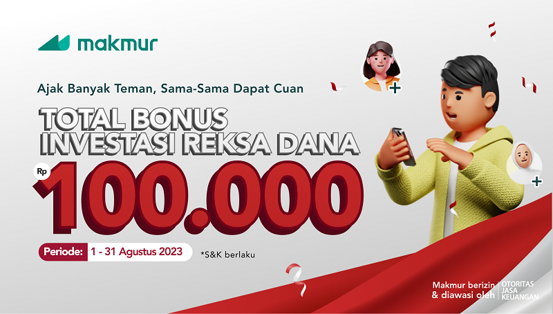 Promo Agustus 2023, Bonus Bareng Teman Dapat Bonus Investasi Hingga Rp 100.000!