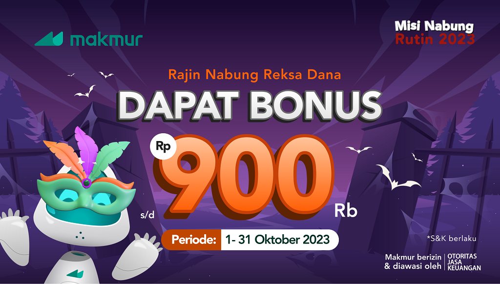 Promo Nabung Rutin Oktober 2023, dapatkan bonus Reksa Dana hingga Rp 900.000!