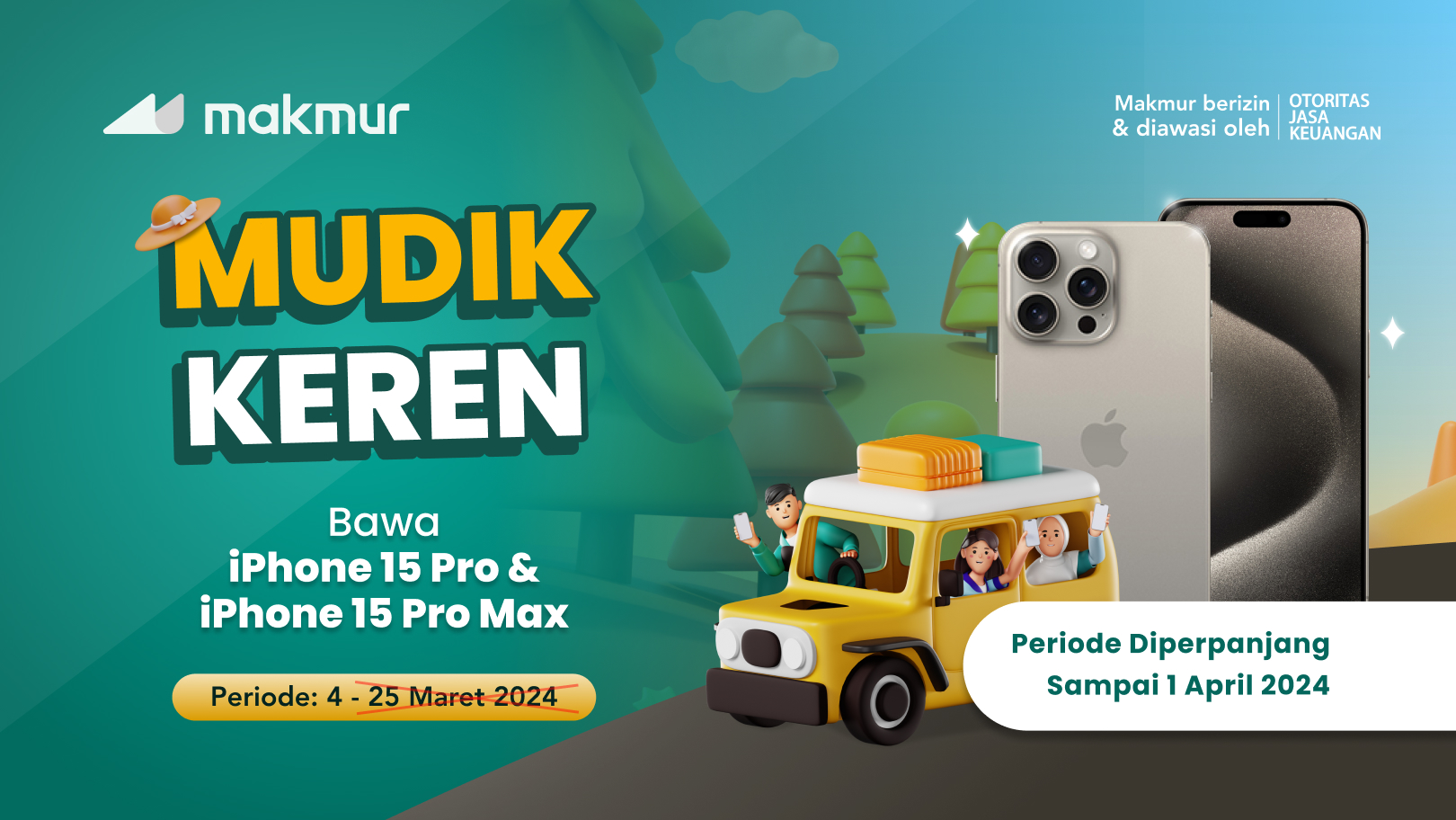 Mudik Keren Bawa iPhone 15 Pro Max!