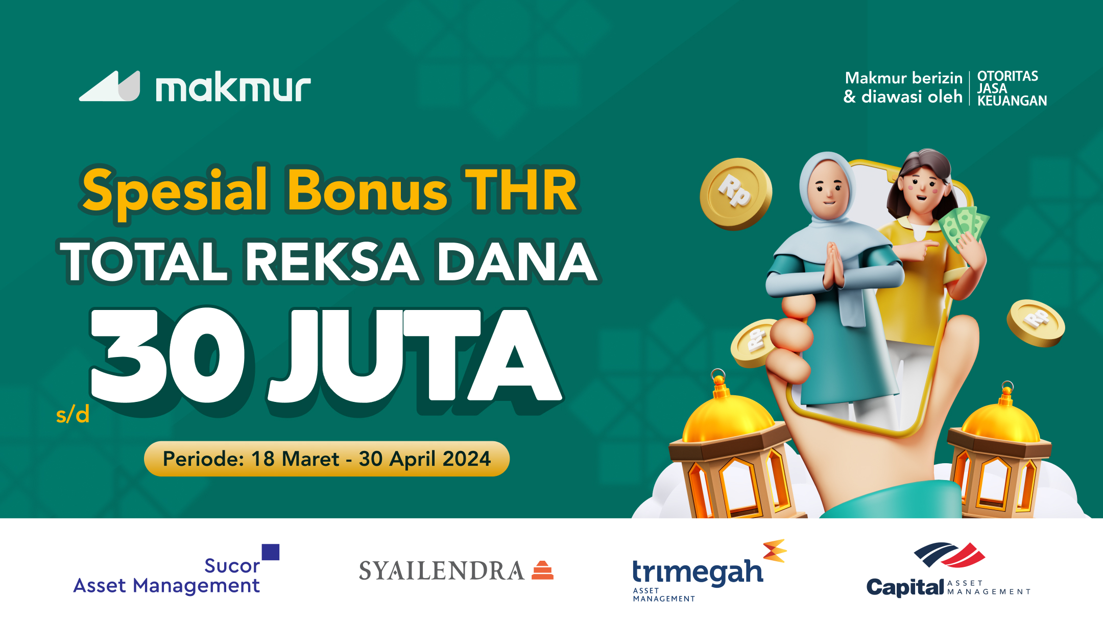 Bonus THR 2024, Total Bonus Investasi hingga Rp 30 Juta!