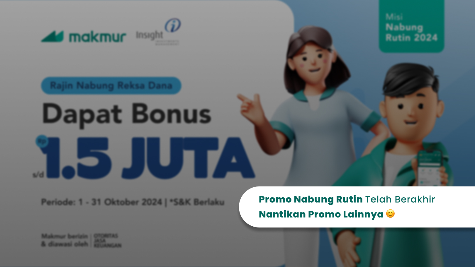 Promo Nabung Rutin Insight Oktober 2024, dapatkan bonus Reksa Dana hingga Rp 1.500.000!