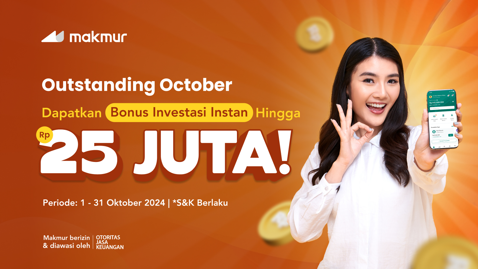 Promo Outstanding October 2024: Dapatkan Bonus Investasi Instan Hingga Rp 25 Juta!
