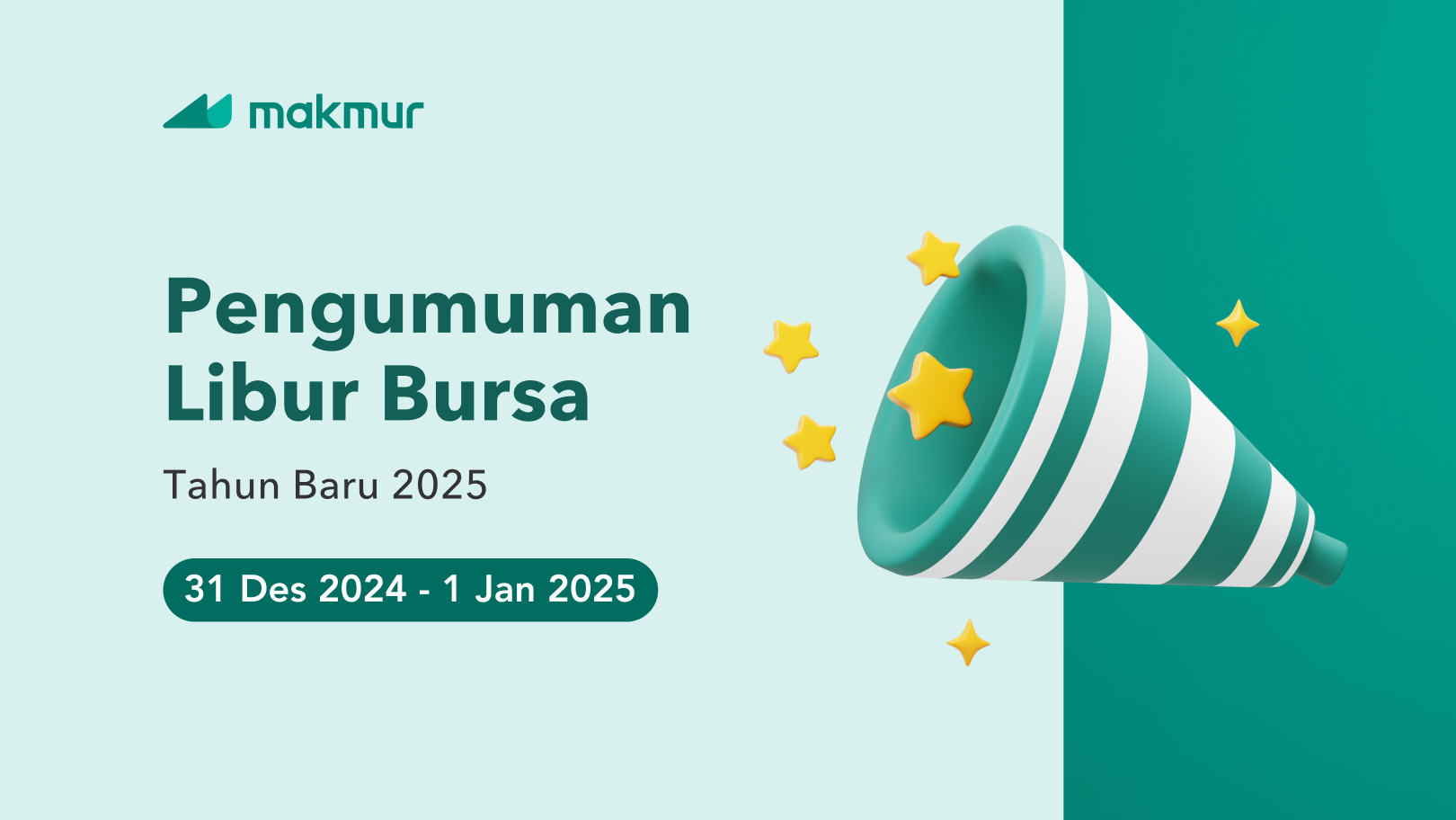 Pengumuman Libur Bursa Tahun Baru