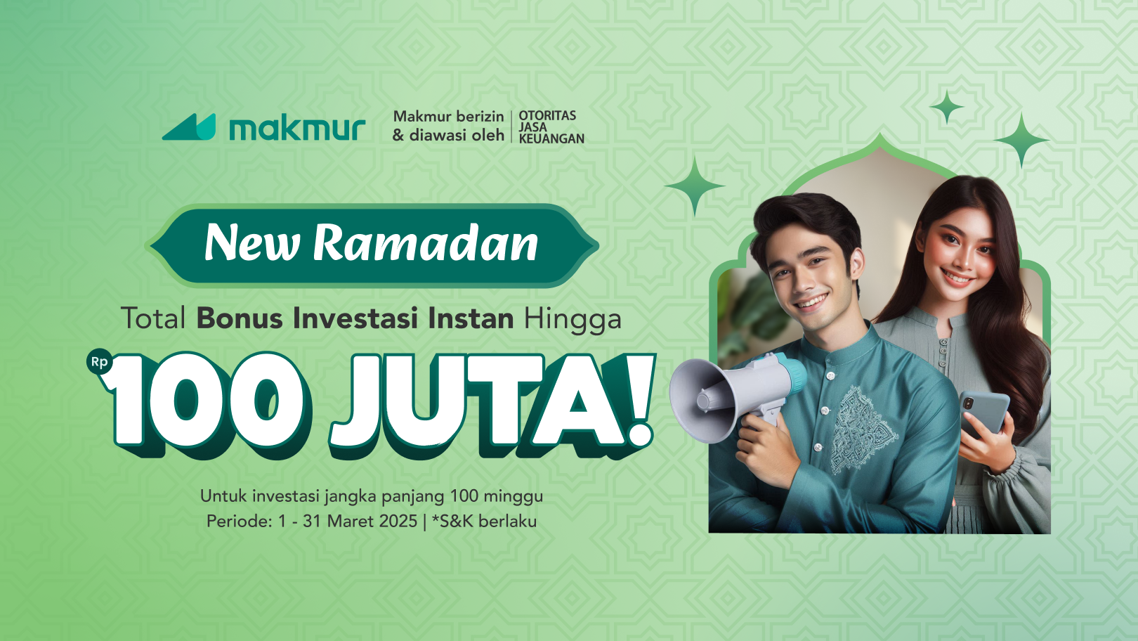Promo New Ramadan 2025: Dapatkan Bonus Investasi Instan Hingga Rp 100 Juta!