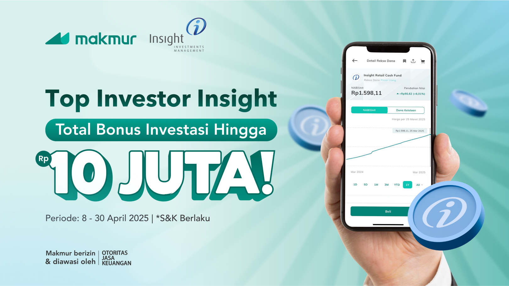 Top Investor Insight April 2025, Total Bonus Investasi Mencapai Rp 10 Juta!