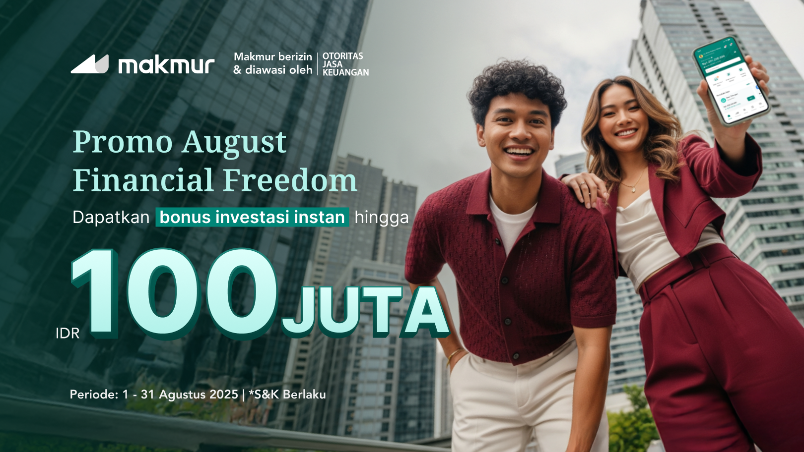 Promo August Financial Freedom 2025: Dapatkan Bonus Investasi Instan Hingga Rp 100 Juta!