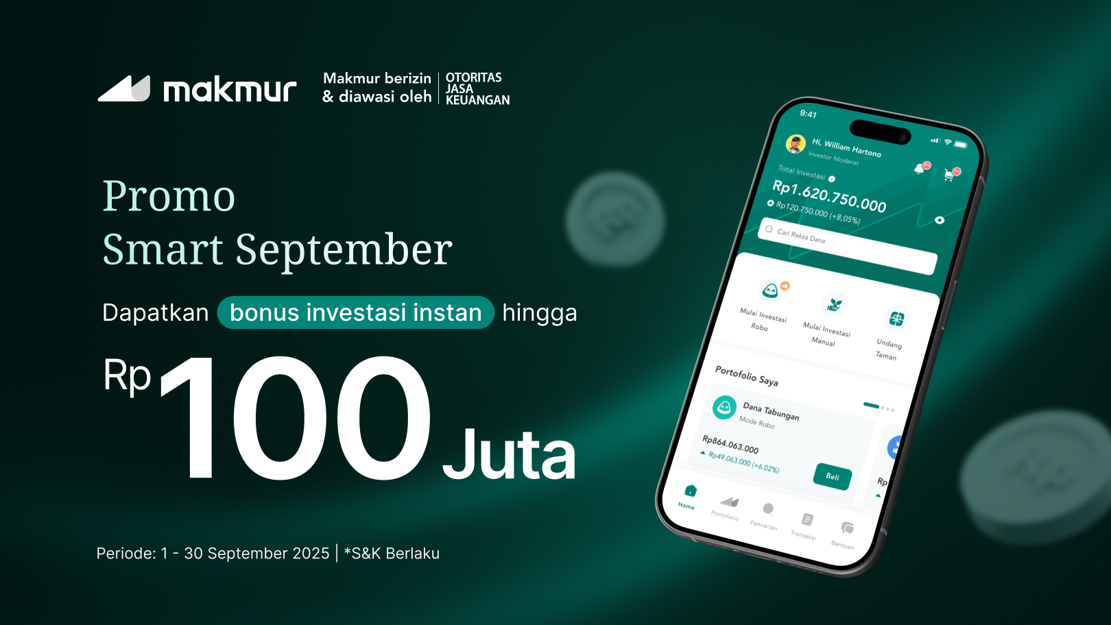 Promo Smart September 2025: Dapatkan Bonus Investasi Instan Hingga Rp 100 Juta!