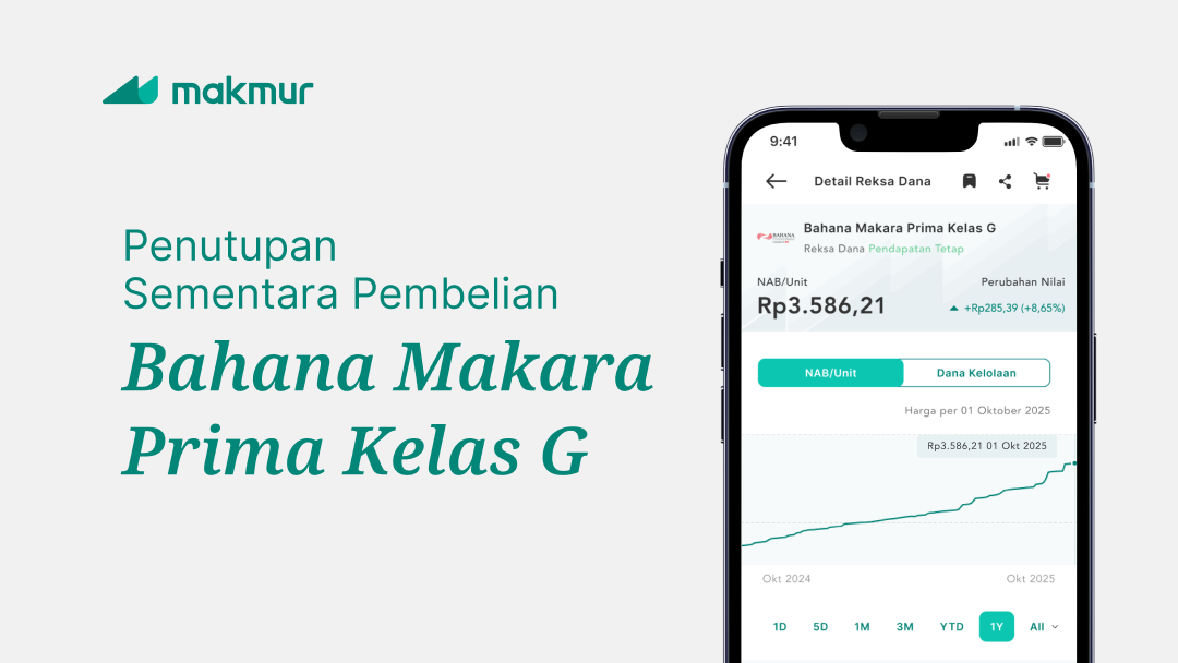 Pemberitahuan Penutupan Sementara Pembelian Reksa Dana Bahana Makara Prima Kelas G