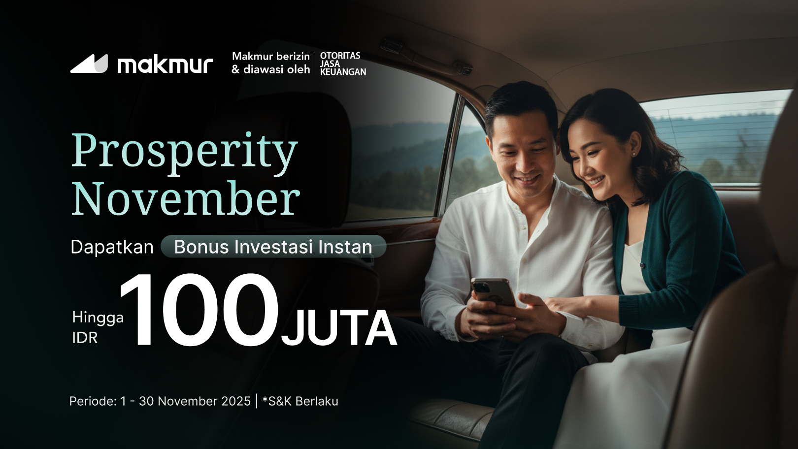 Promo Prosperity November 2025: Dapatkan Bonus Investasi Instan Hingga Rp 100 Juta!