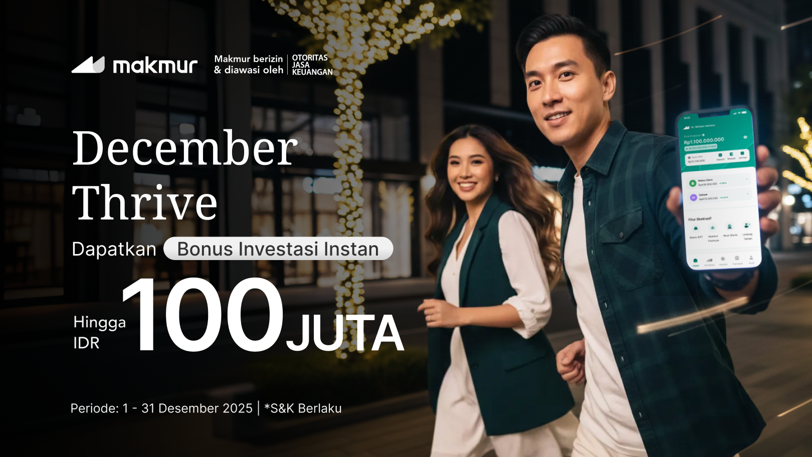 Promo December Thrive 2025: Dapatkan Bonus Investasi Instan Hingga Rp 100 Juta!