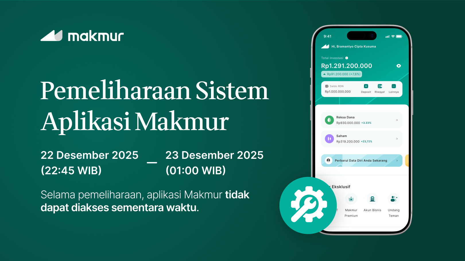 Pemeliharaan Sistem Aplikasi Makmur